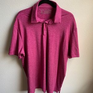 Pink Men’s Performance Polo.